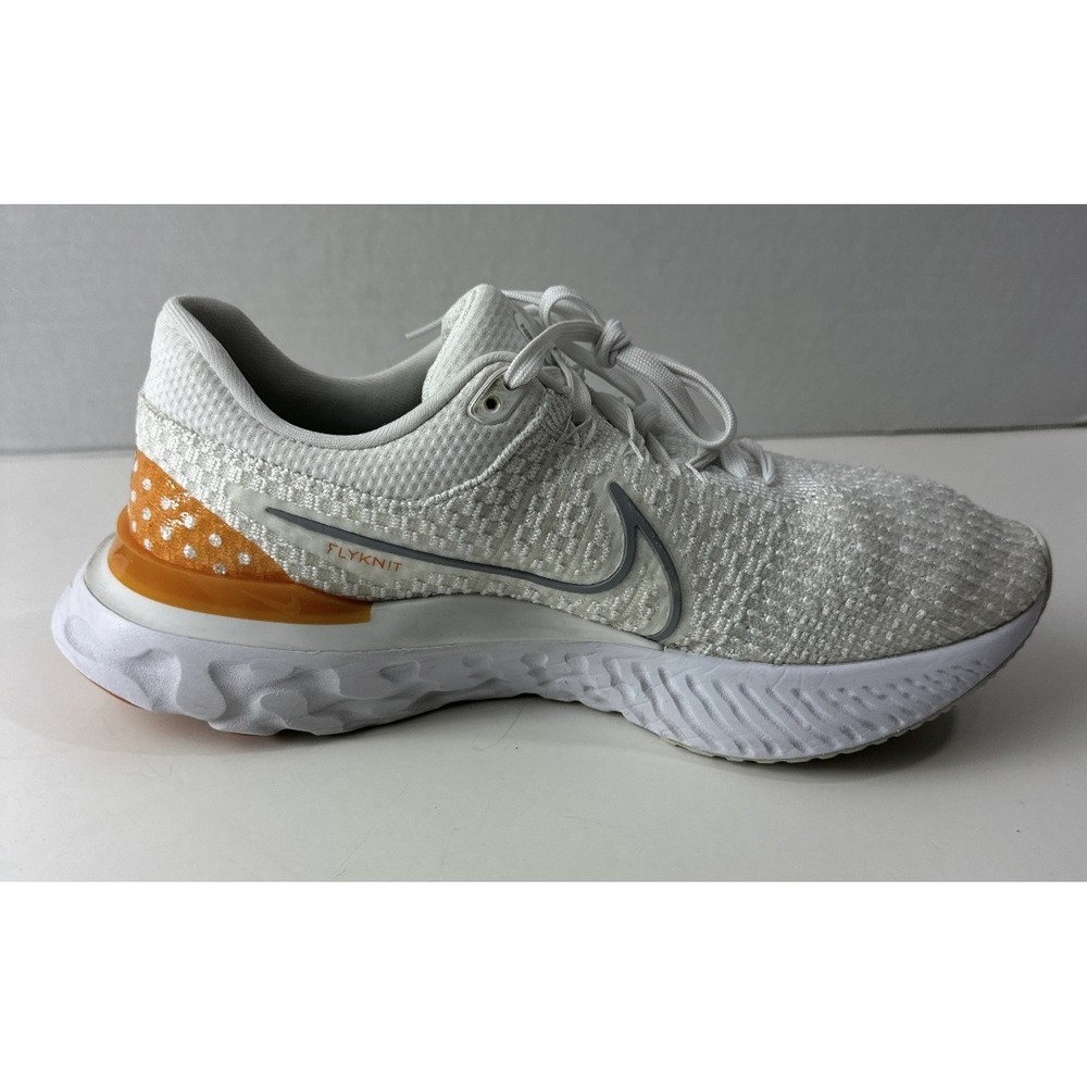 Nike React Infinity Run Flyknit 3 Shoes White Grey Kumquat Mens 11.5 DH5392-100 - Picture 5 of 16